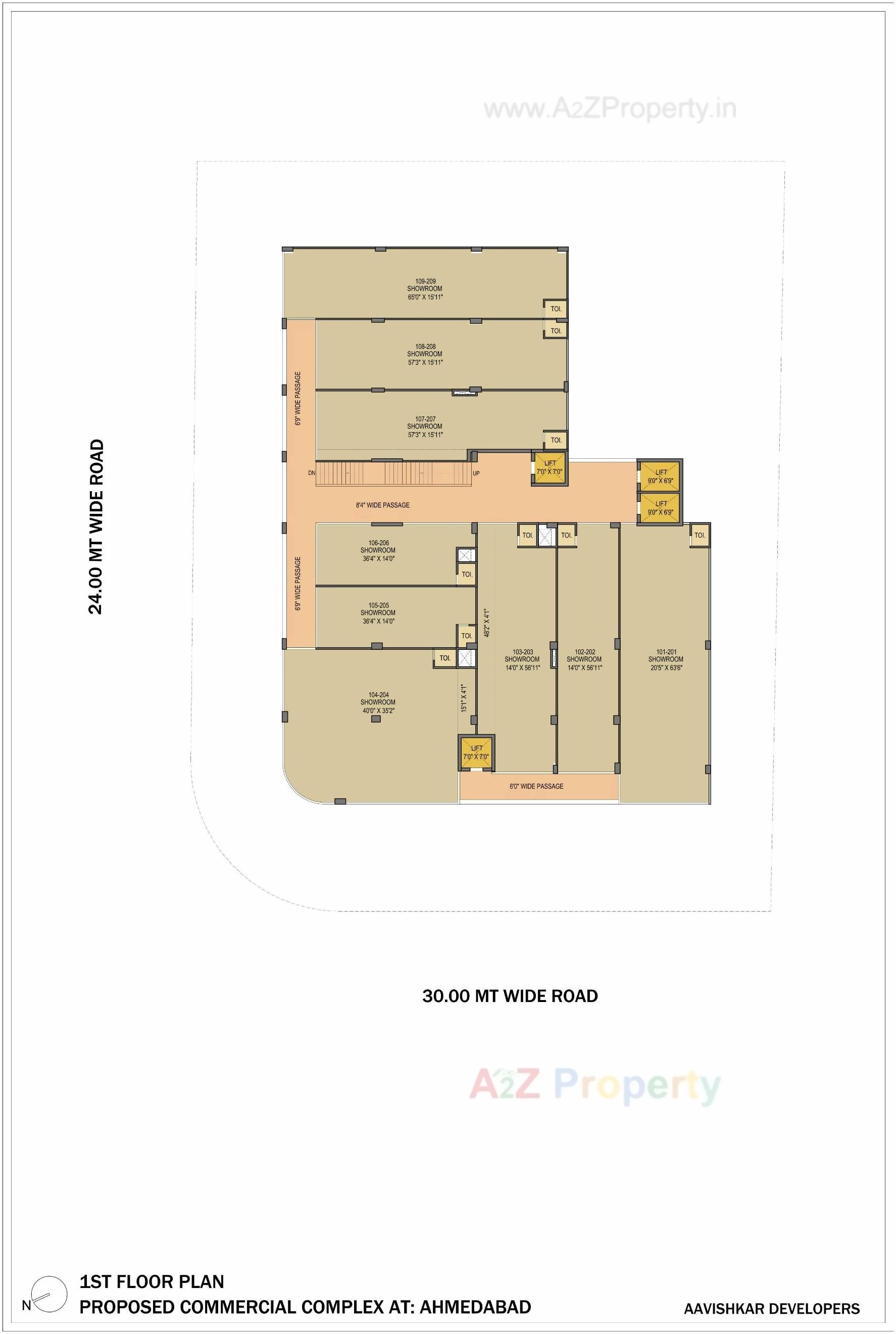 Layout of real estate project Atlantis One located at Sola, Ahmedabad, Gujarat