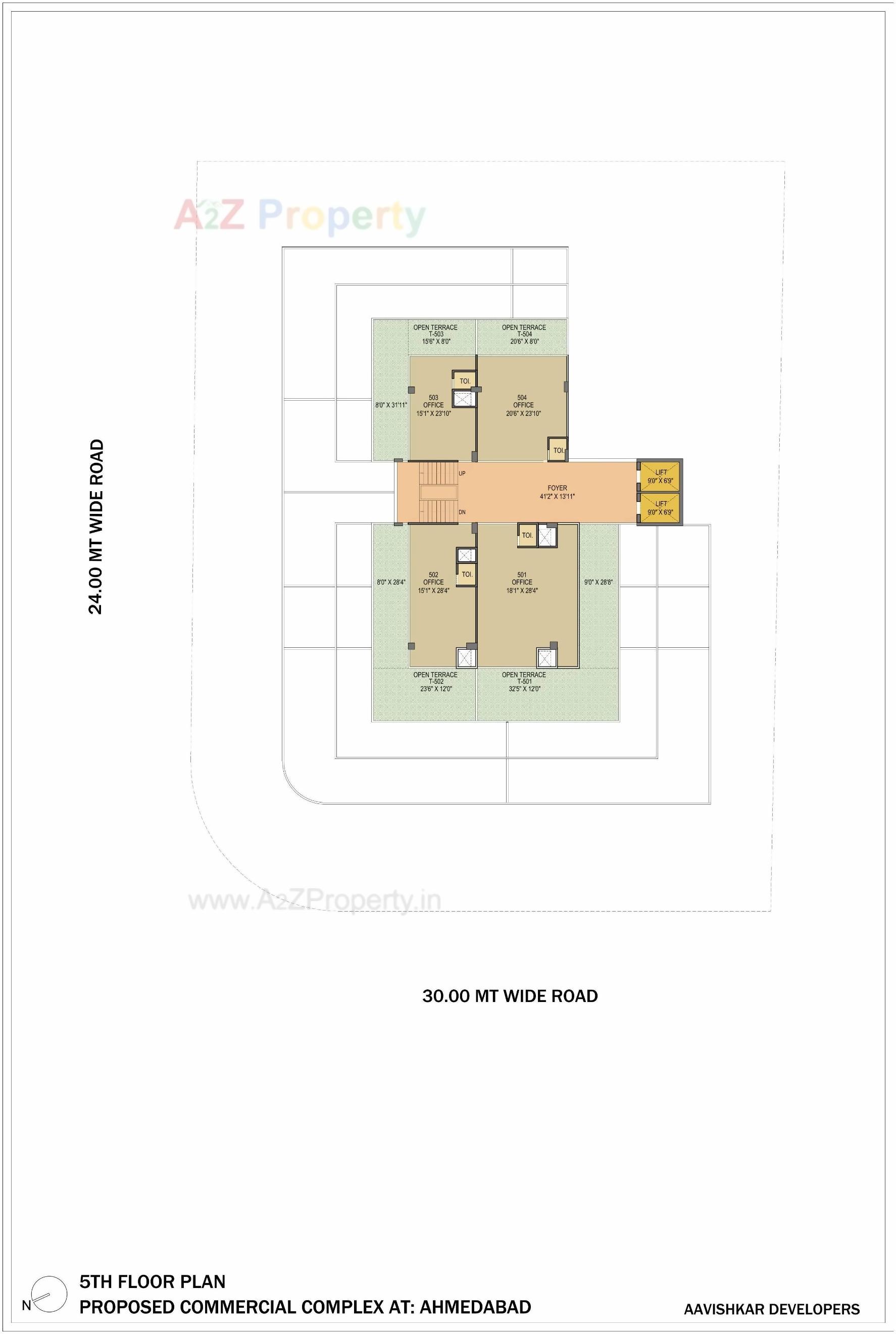 Layout of real estate project Atlantis One located at Sola, Ahmedabad, Gujarat