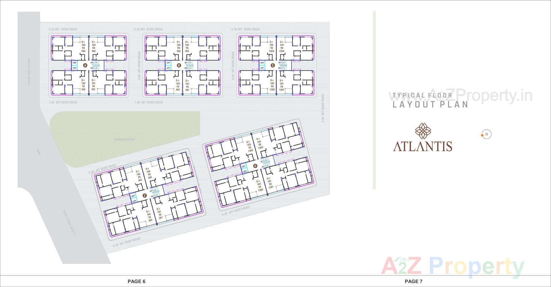 Layout of real estate project Atlantis located at Nikol, Ahmedabad, Gujarat