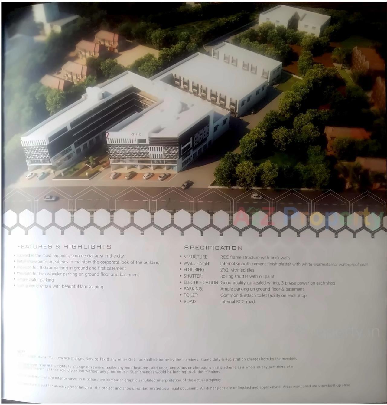 3D Elevation of real estate project Atria Business Zone located at Asarwa, Ahmedabad, Gujarat