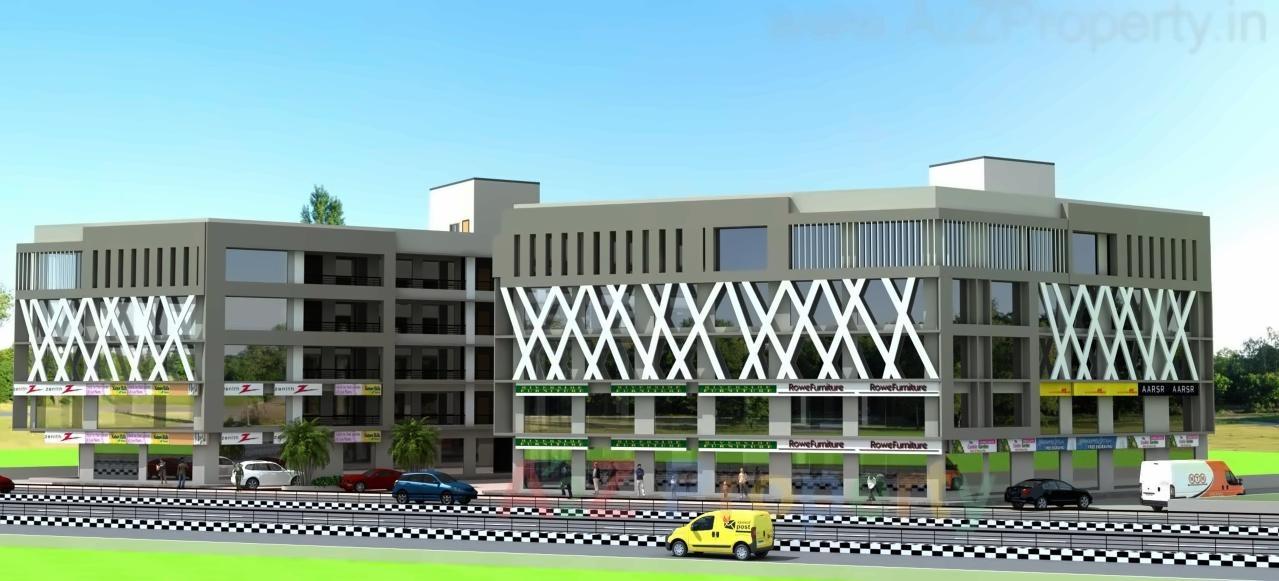 3D Elevation of real estate project Atria Business Zone located at Asarwa, Ahmedabad, Gujarat