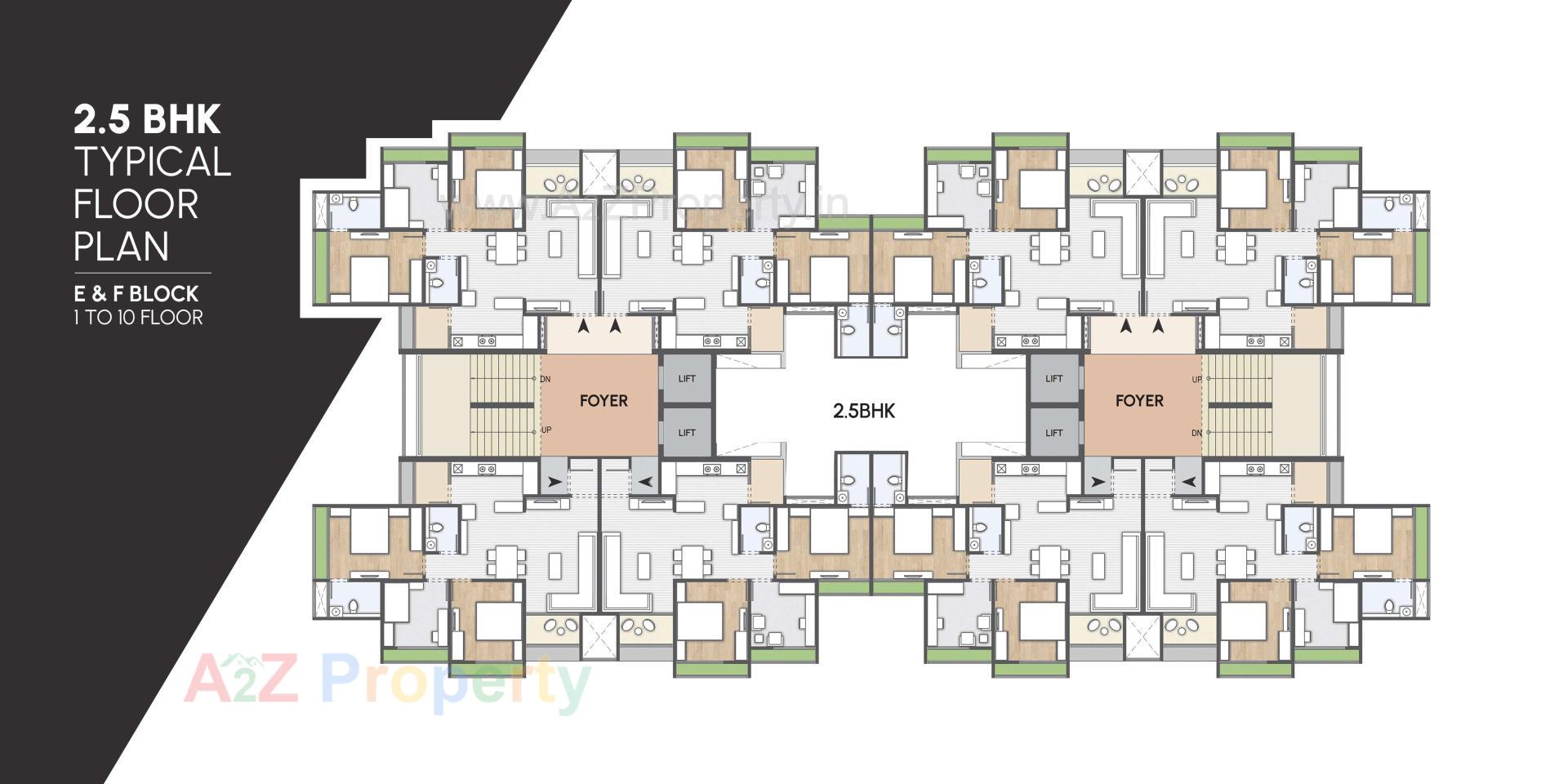 Layout of real estate project Atrius located at Jagatpur, Ahmedabad, Gujarat