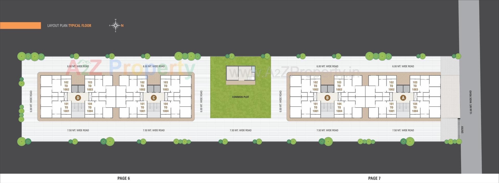 Layout of real estate project Atulyam located at Nikol, Ahmedabad, Gujarat