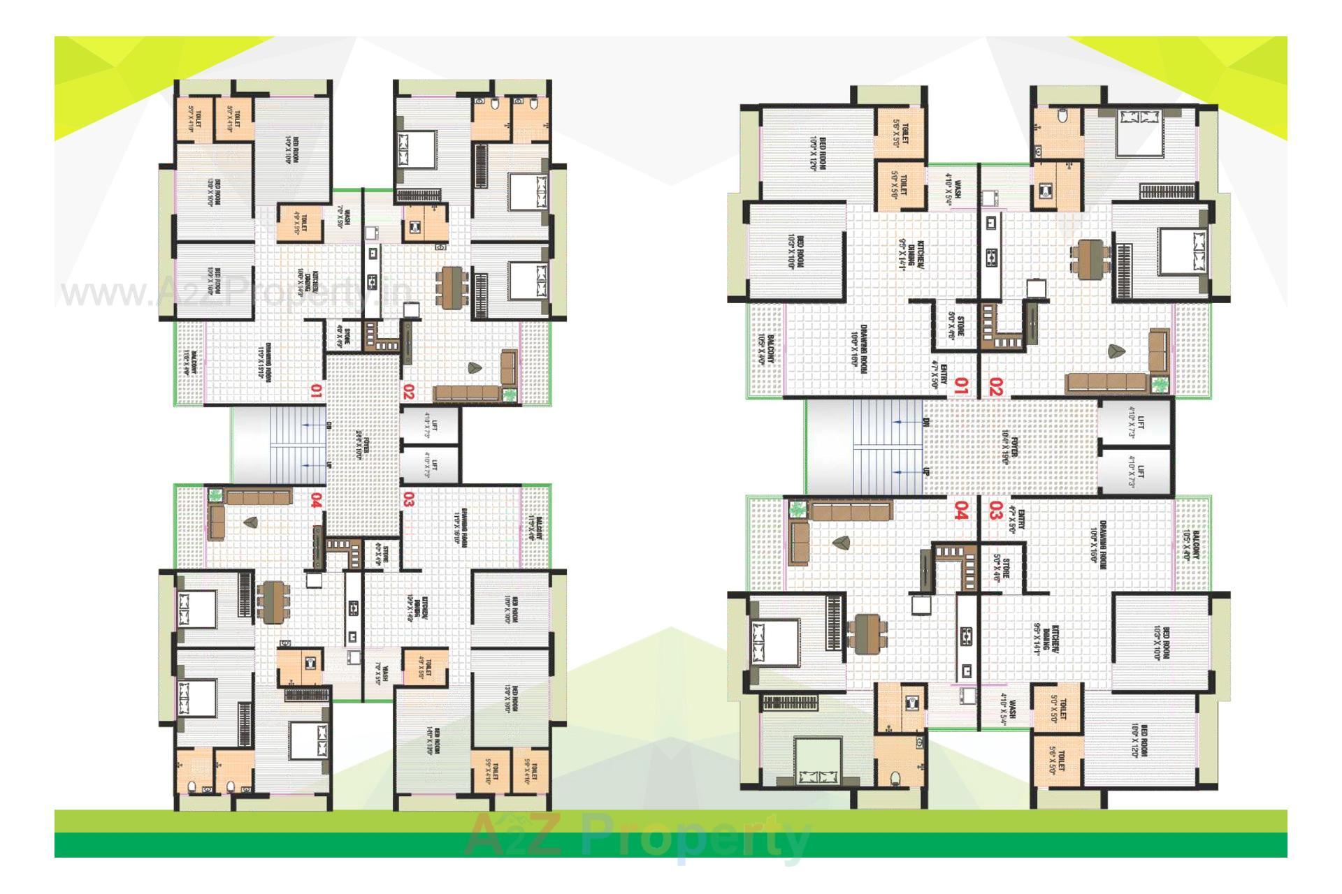 Layout of real estate project Auckland Hills located at Hanspura, Ahmedabad, Gujarat