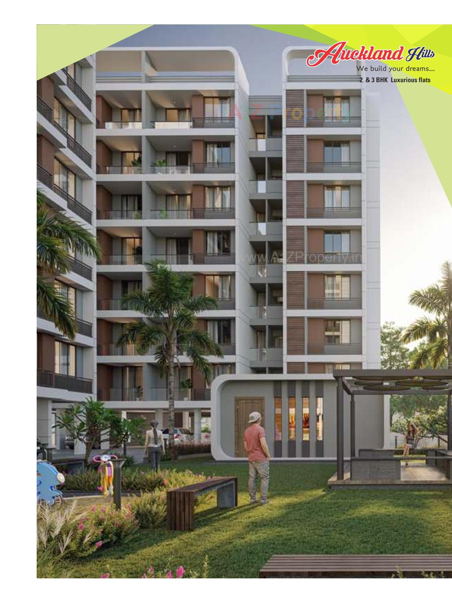 3D Elevation of real estate project Auckland Hills located at Hanspura, Ahmedabad, Gujarat