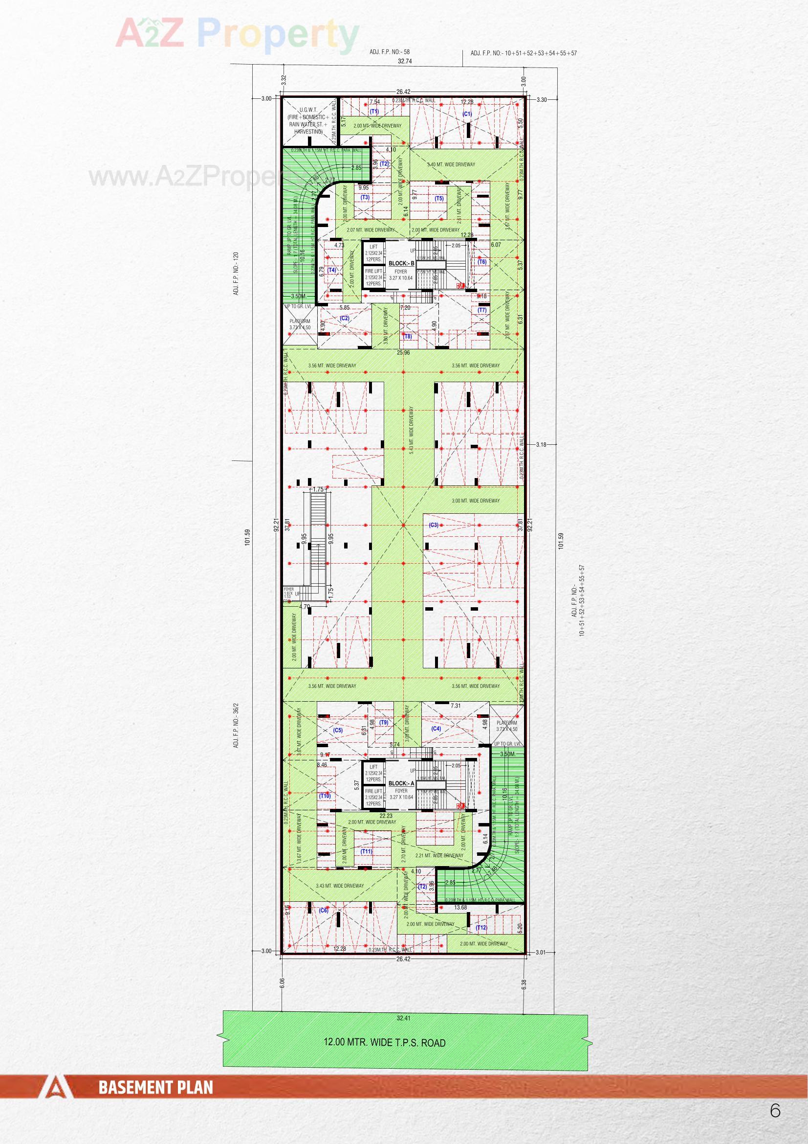 Layout of real estate project Augusta located at Tragad, Ahmedabad, Gujarat