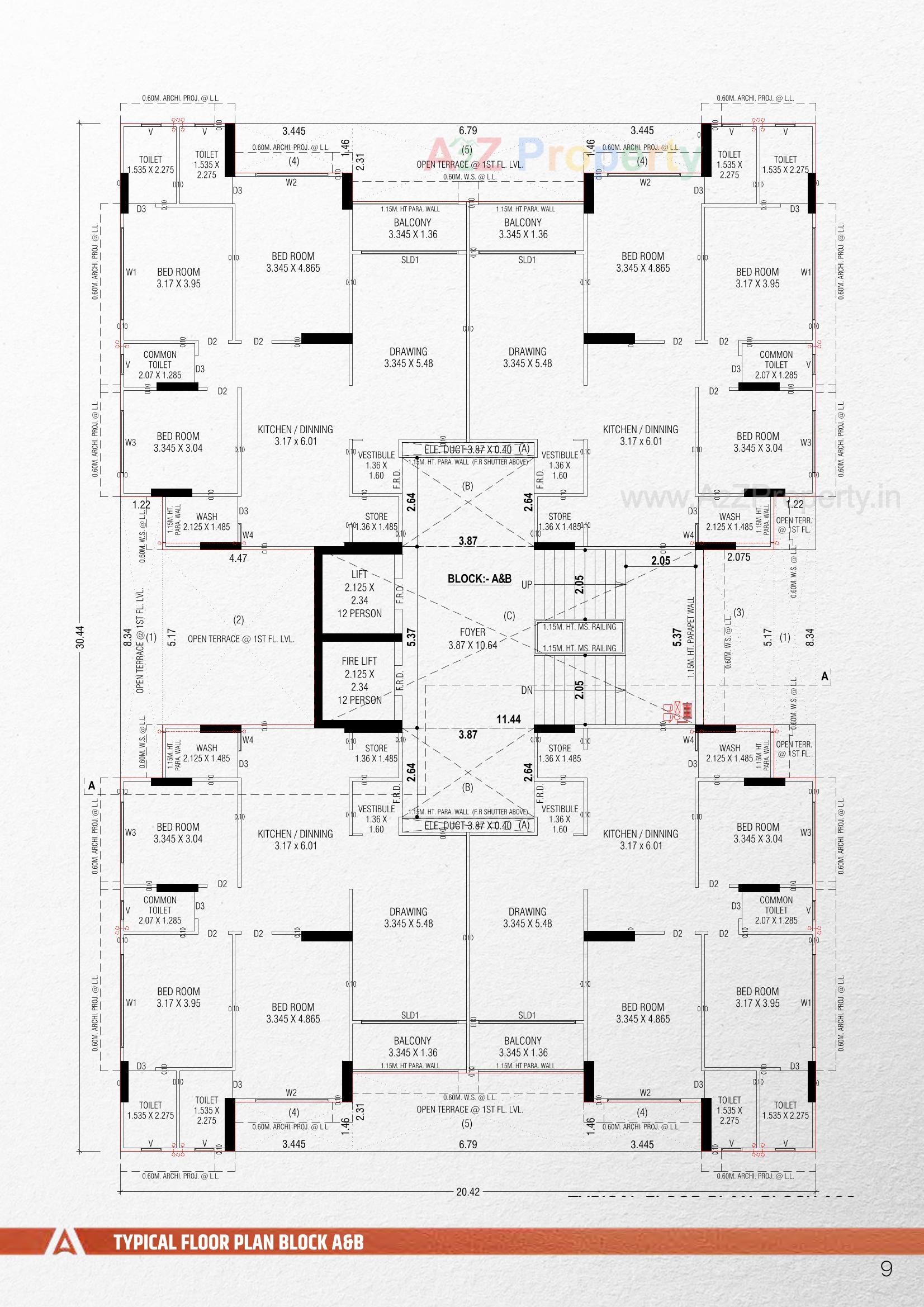 Layout of real estate project Augusta located at Tragad, Ahmedabad, Gujarat