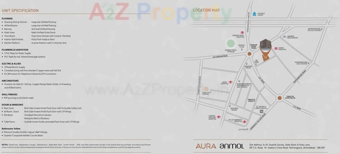  of real estate project Aura Anmol located at Shaikhpur-khanpur, Ahmedabad, Gujarat