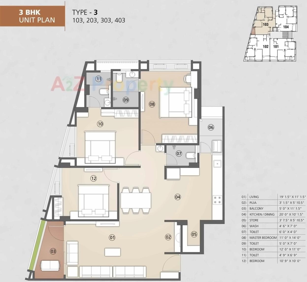 Layout of real estate project Aura Anmol located at Shaikhpur-khanpur, Ahmedabad, Gujarat