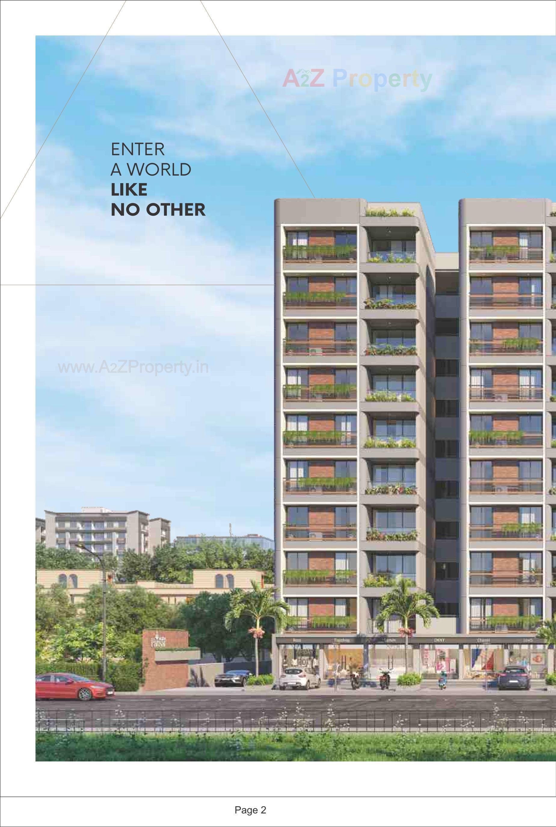 3D Elevation of real estate project Aura Parisar located at Ramol, Ahmedabad, Gujarat