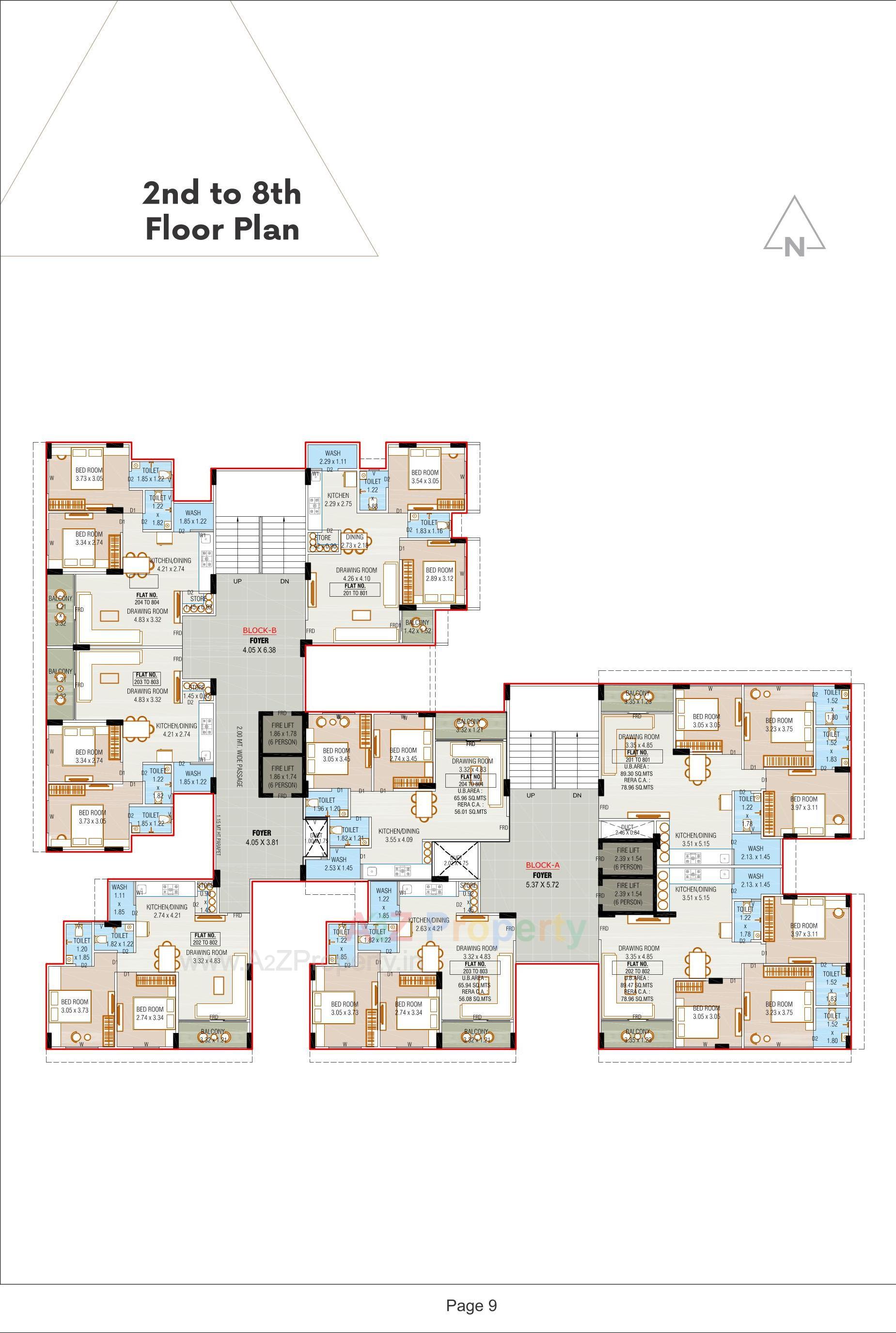 Layout of real estate project Aura Parisar located at Ramol, Ahmedabad, Gujarat