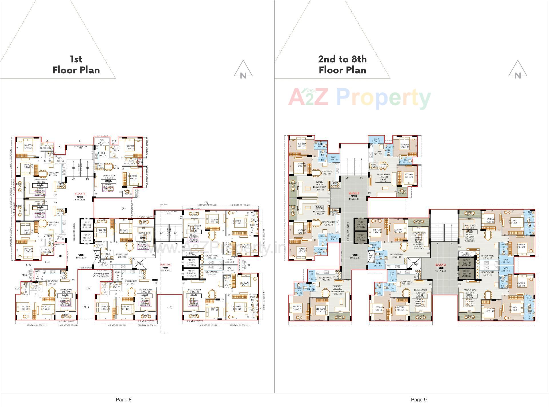 Layout of real estate project Aura Parisar located at Ramol, Ahmedabad, Gujarat