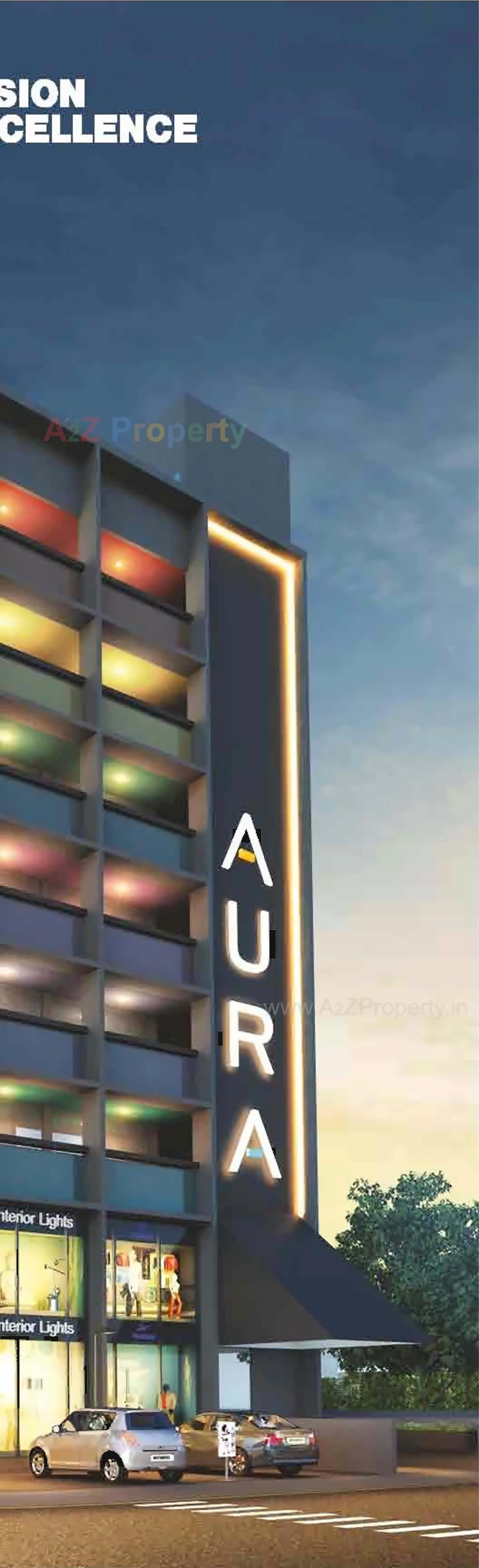 3D Elevation of real estate project Aura located at Motera, Ahmedabad, Gujarat