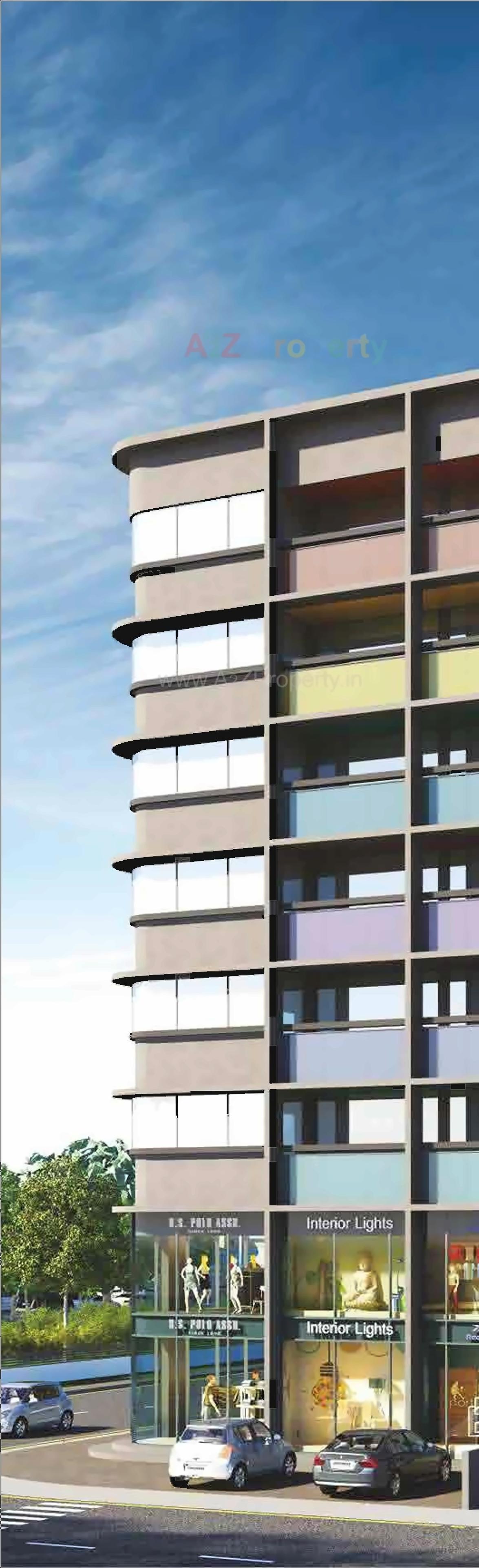 3D Elevation of real estate project Aura located at Motera, Ahmedabad, Gujarat