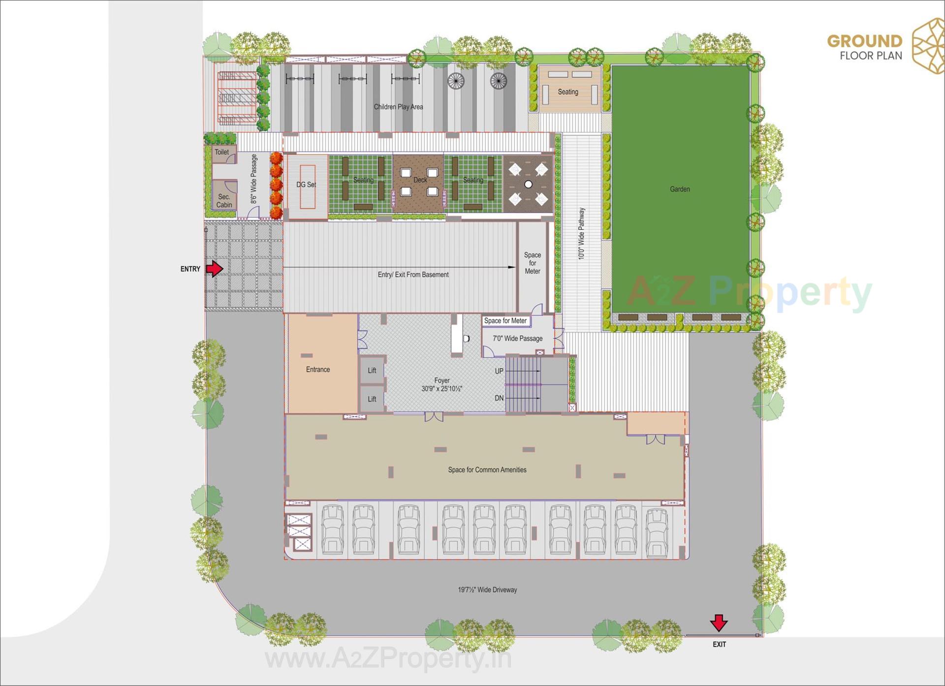 Layout of real estate project Aurum Legacy located at Sola, Ahmedabad, Gujarat