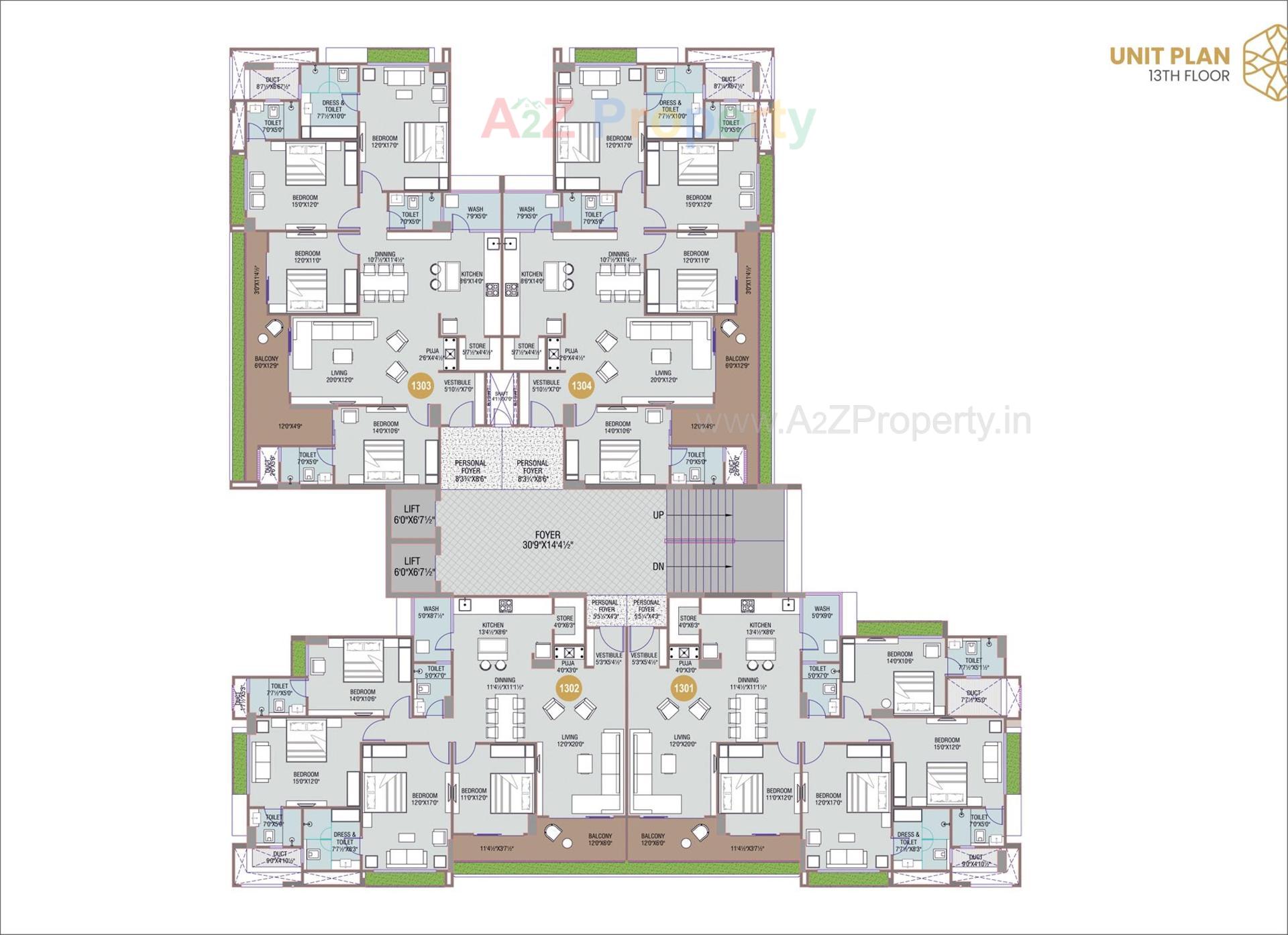 Layout of real estate project Aurum Legacy located at Sola, Ahmedabad, Gujarat