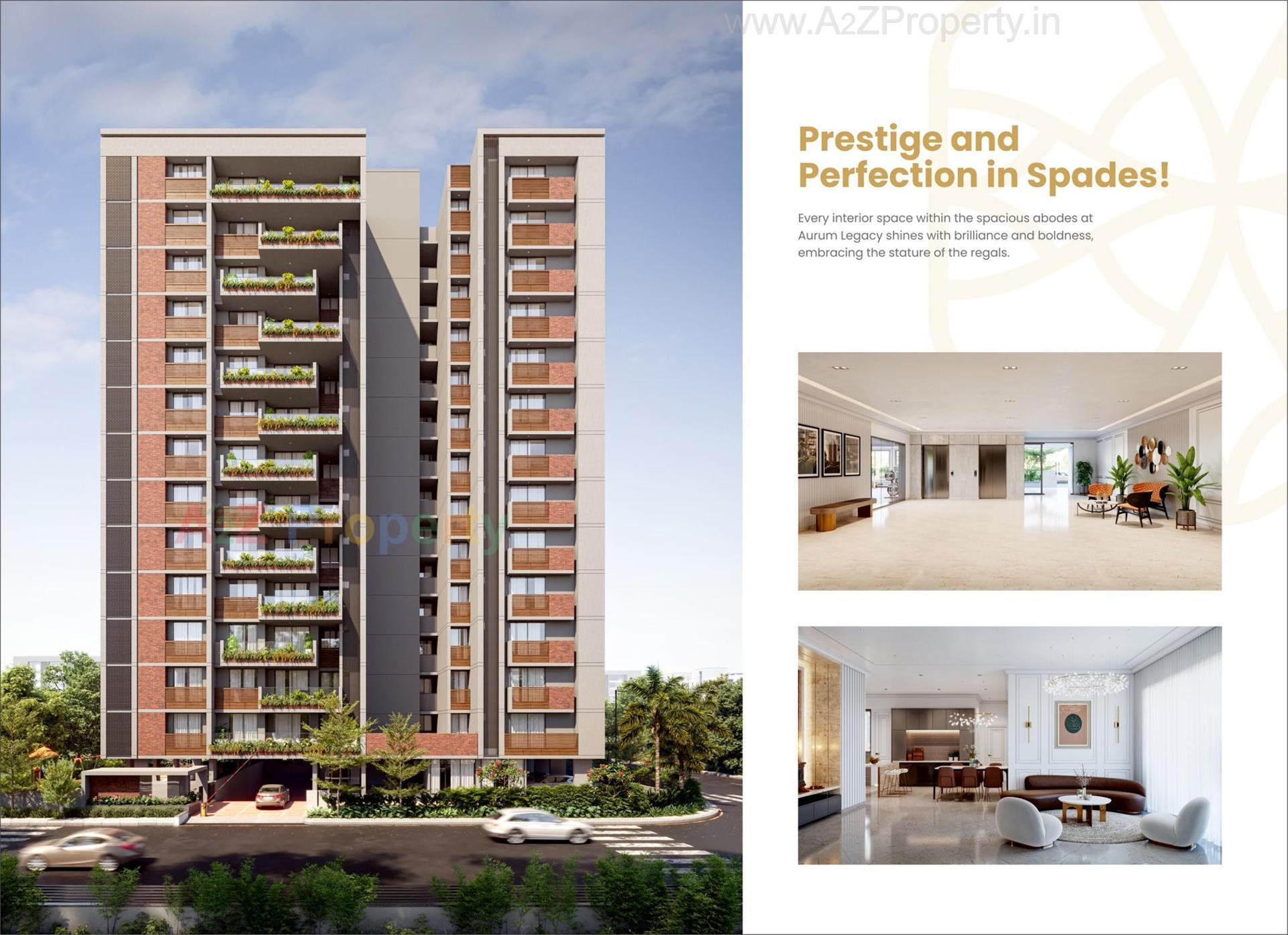 3D Elevation of real estate project Aurum Legacy located at Sola, Ahmedabad, Gujarat