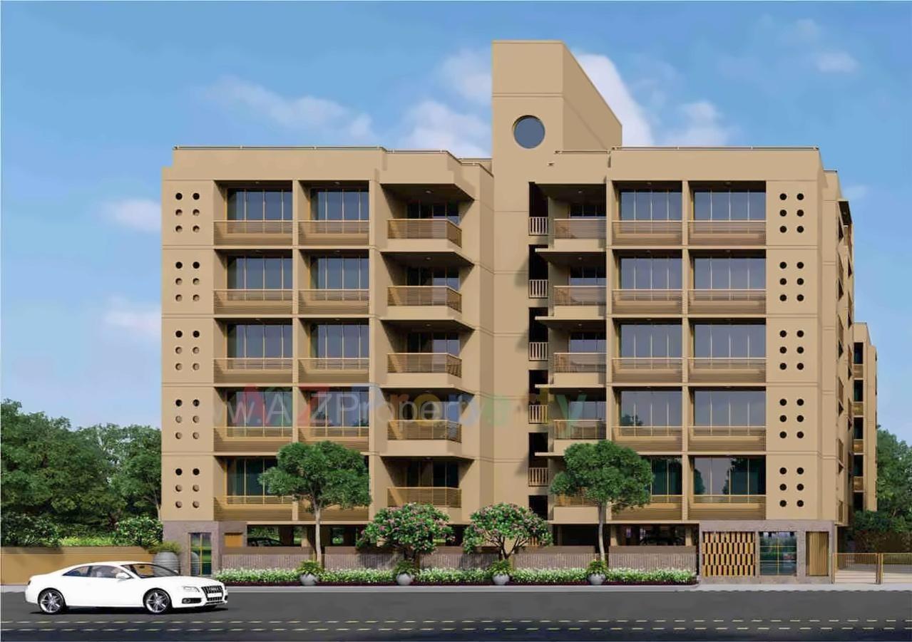 3D Elevation of real estate project Avadh Dreamland located at Sola, Ahmedabad, Gujarat