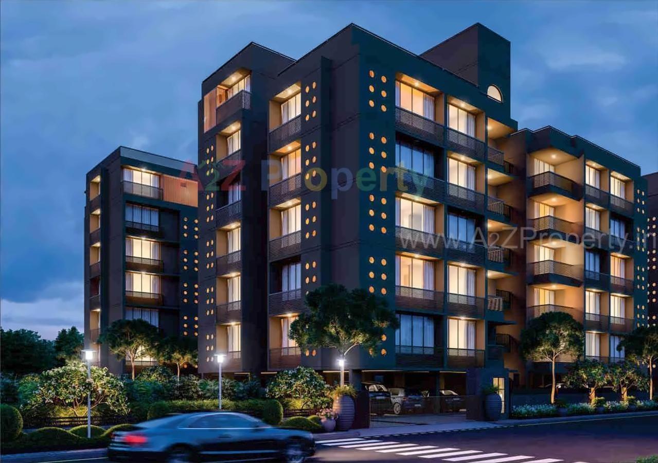 3D Elevation of real estate project Avadh Dreamland located at Sola, Ahmedabad, Gujarat