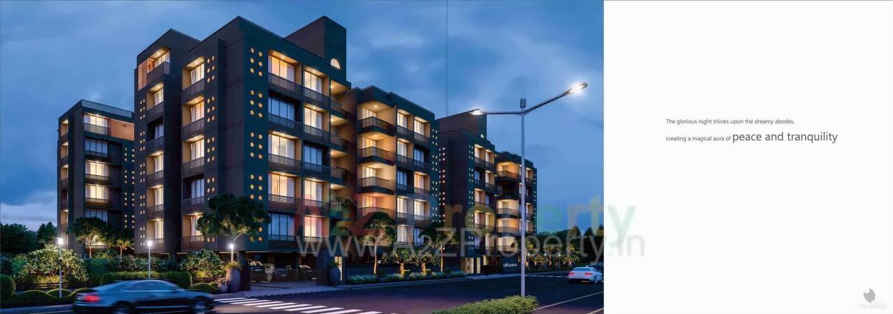 3D Elevation of real estate project Avadh Dreamland located at Sola, Ahmedabad, Gujarat