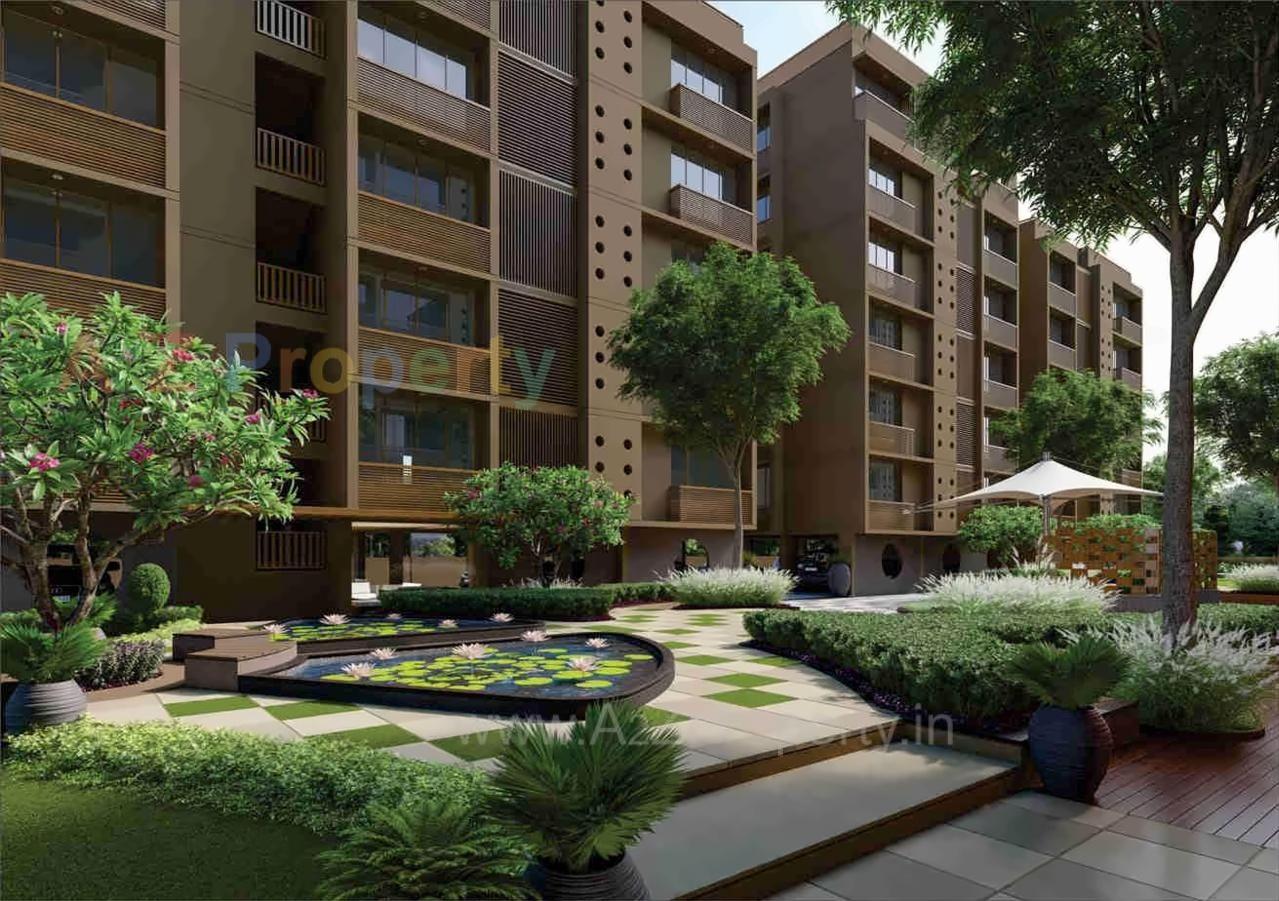 3D Elevation of real estate project Avadh Dreamland located at Sola, Ahmedabad, Gujarat