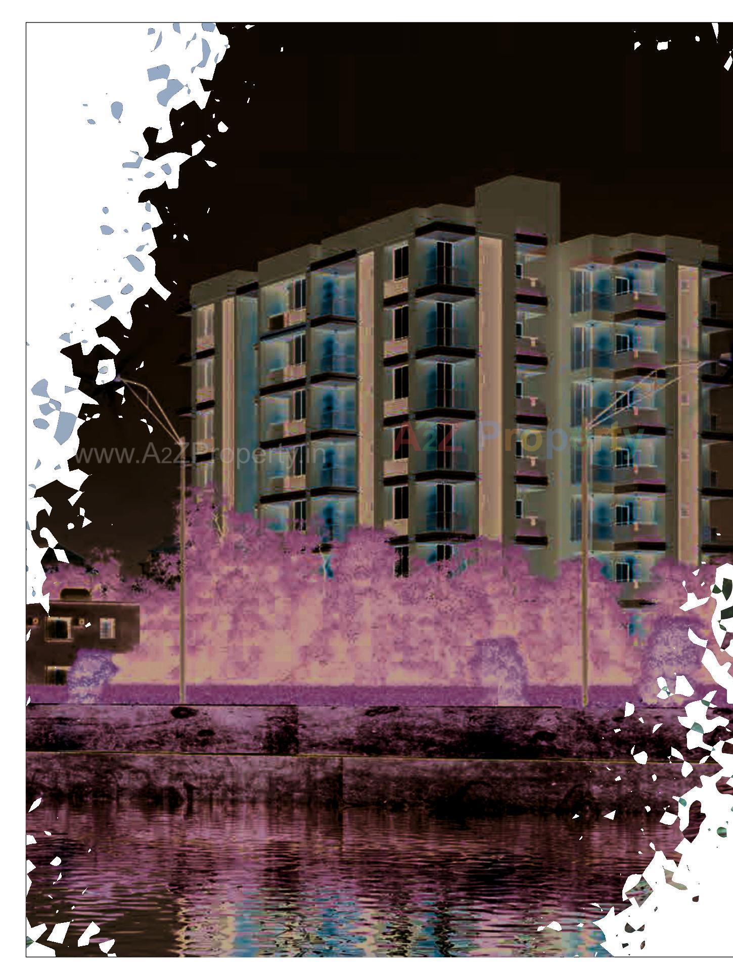 3D Elevation of real estate project Avadh Lake View located at Nikol, Ahmedabad, Gujarat