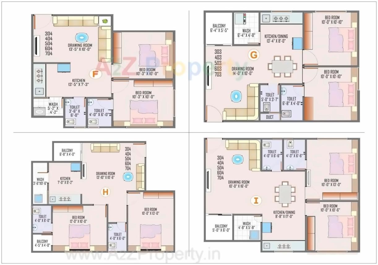 Layout of real estate project Avadh Residency located at Nikol, Ahmedabad, Gujarat