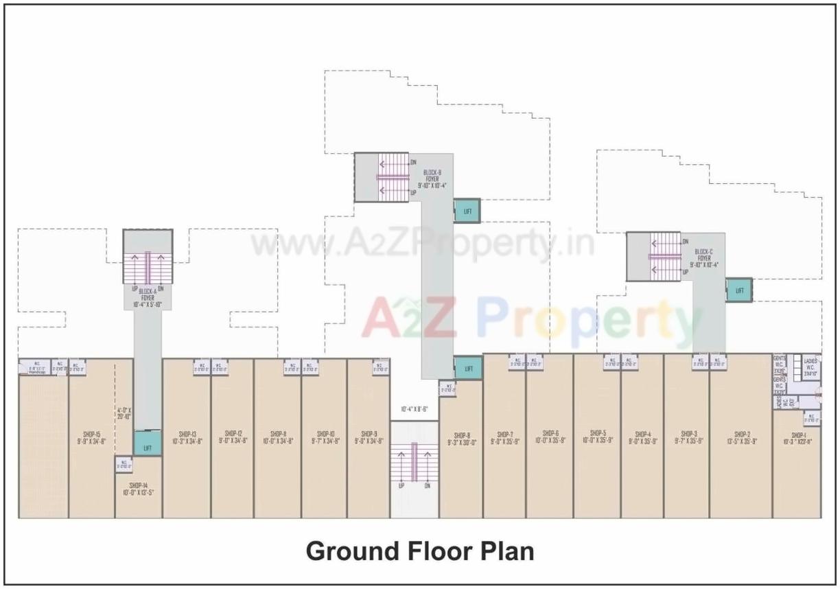 Layout of real estate project Avadh Residency located at Nikol, Ahmedabad, Gujarat