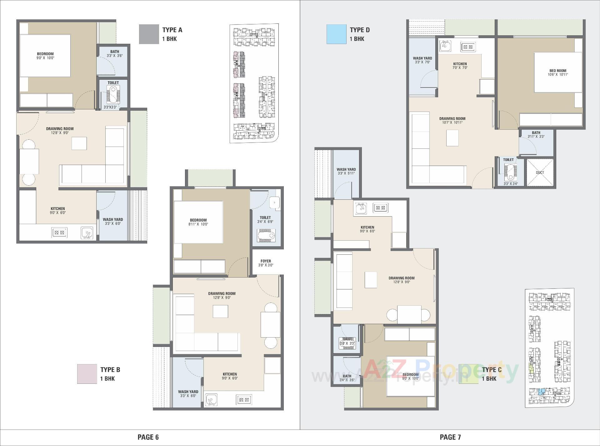 Layout of real estate project Avalon Dhs Floora located at Vatva, Ahmedabad, Gujarat