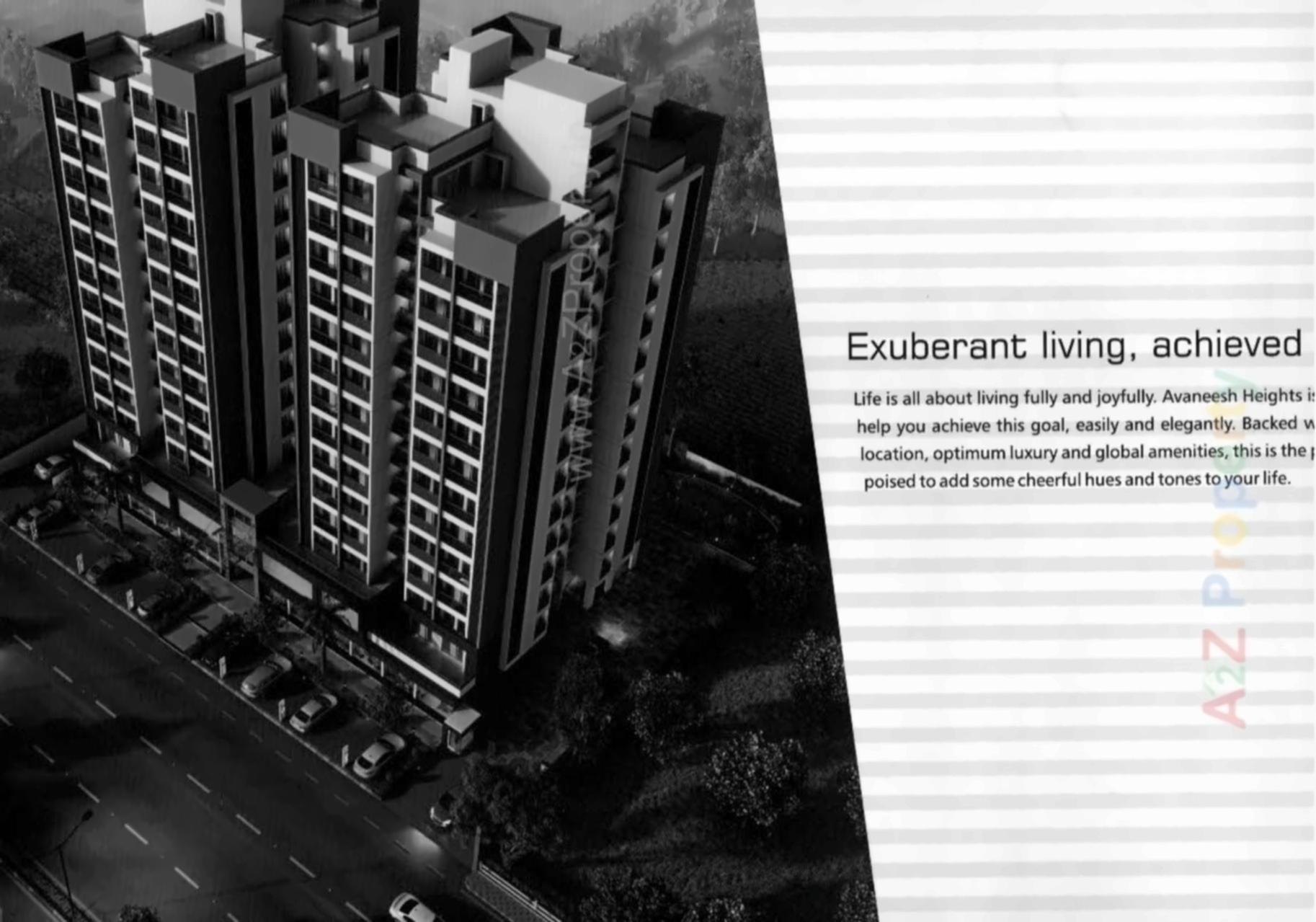 3D Elevation of real estate project Avaneesh Heights located at Shilaj, Ahmedabad, Gujarat