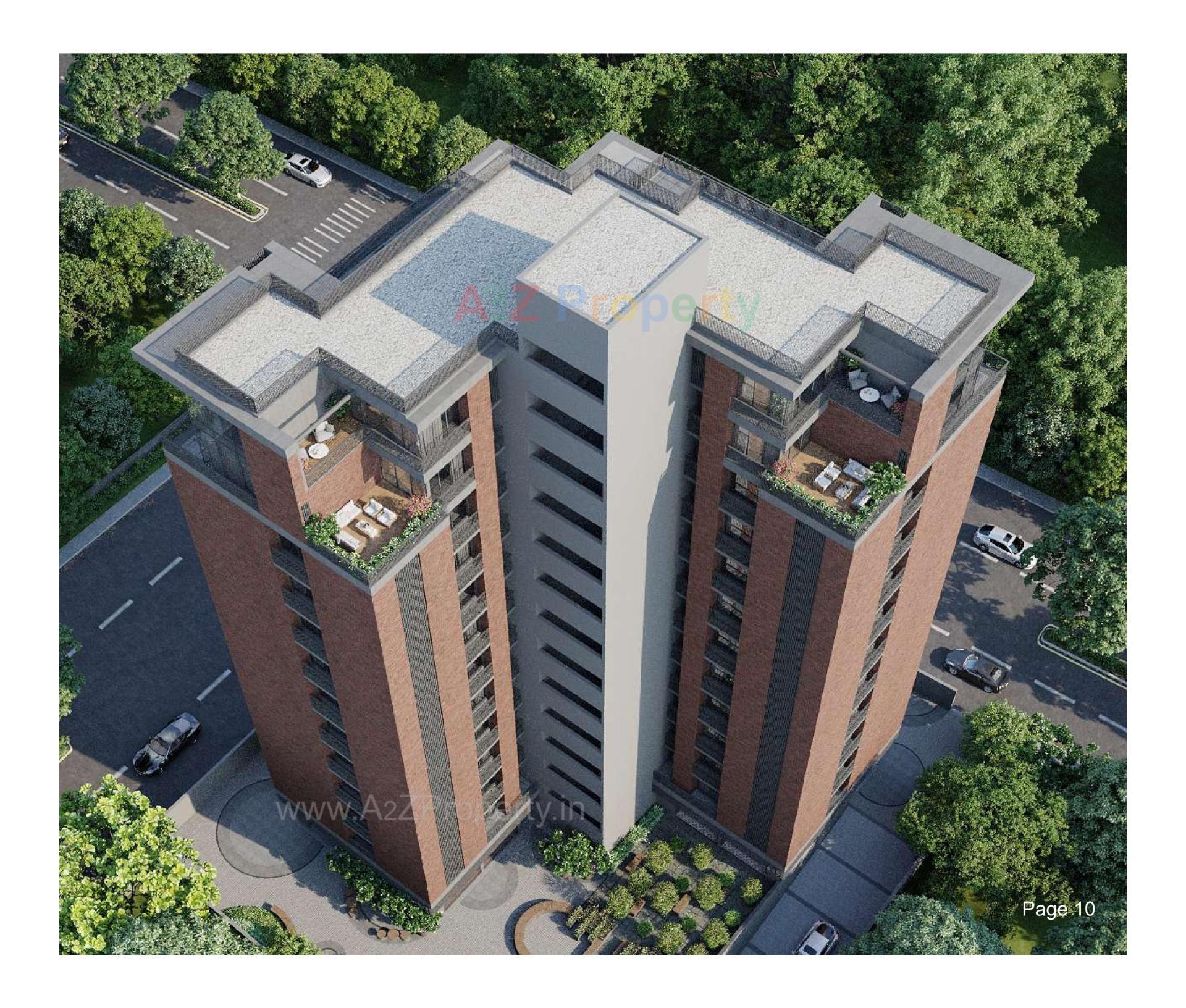 3D Elevation of real estate project Avani Amrut located at Jodhpur, Ahmedabad, Gujarat