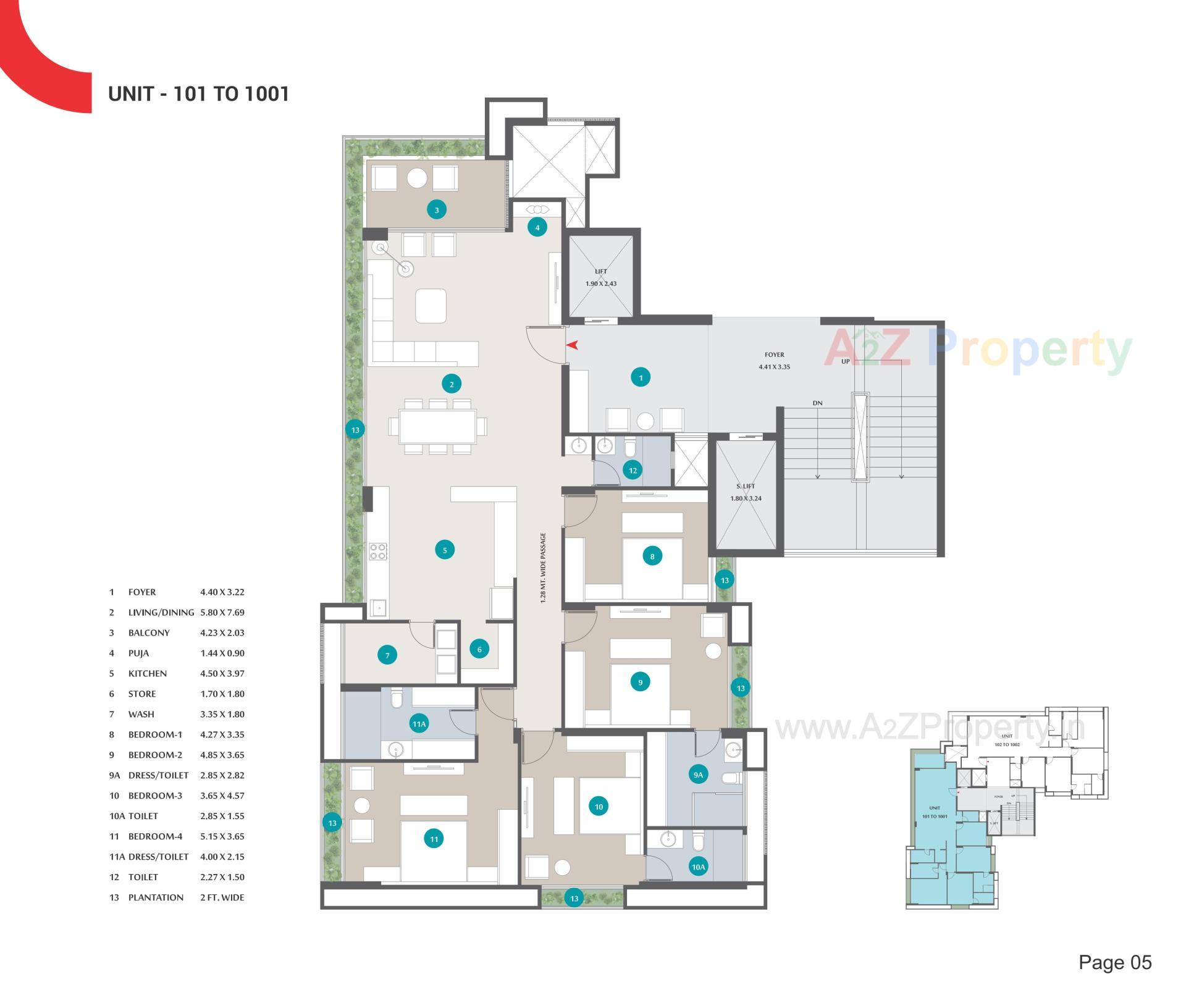 Layout of real estate project Avani Amrut located at Jodhpur, Ahmedabad, Gujarat