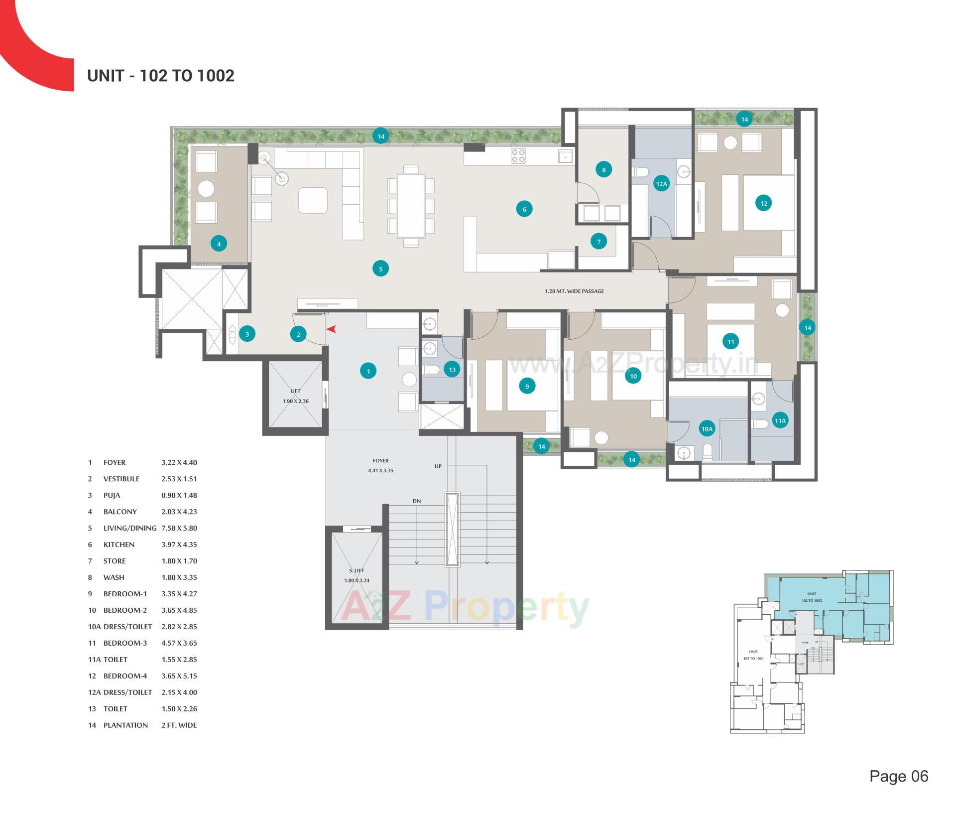 Layout of real estate project Avani Amrut located at Jodhpur, Ahmedabad, Gujarat