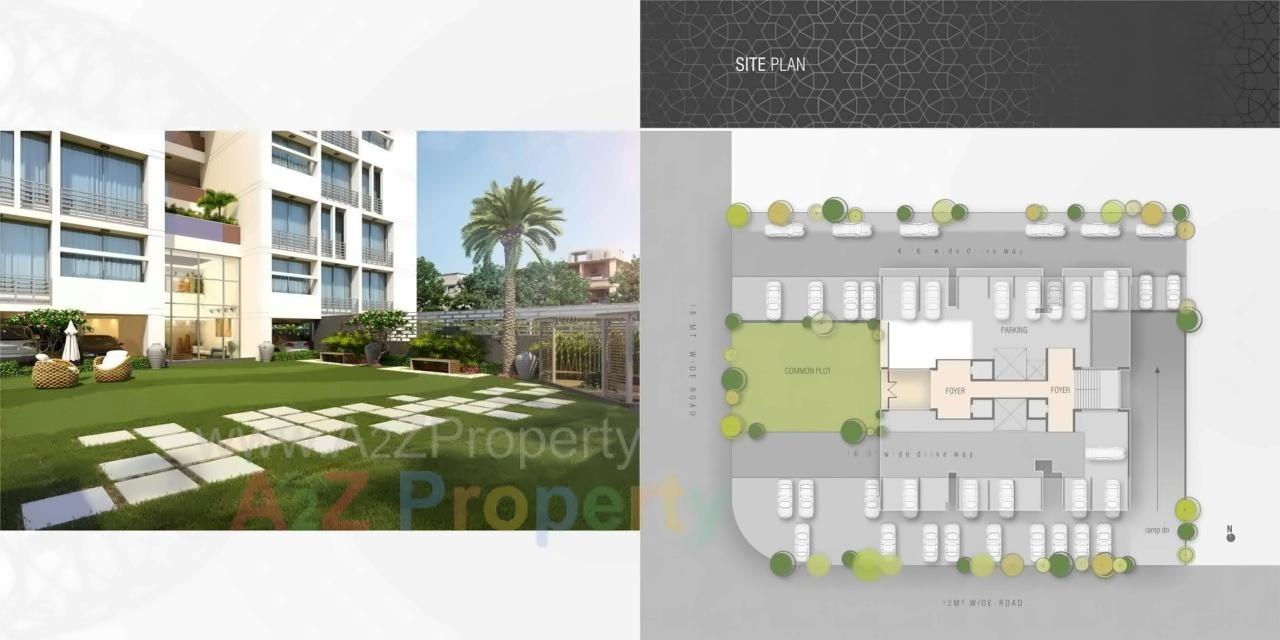 Layout of real estate project Avani Dimora located at Chandkheda, Ahmedabad, Gujarat