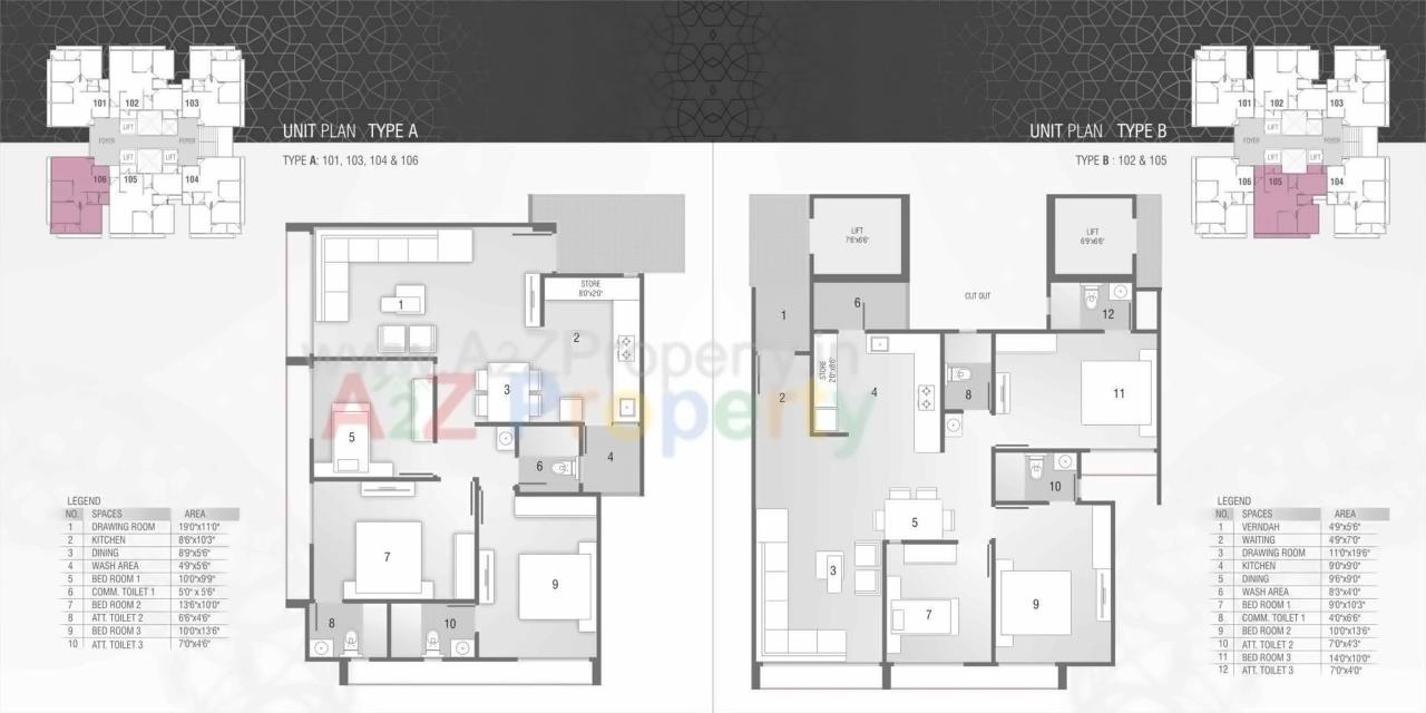 Layout of real estate project Avani Dimora located at Chandkheda, Ahmedabad, Gujarat