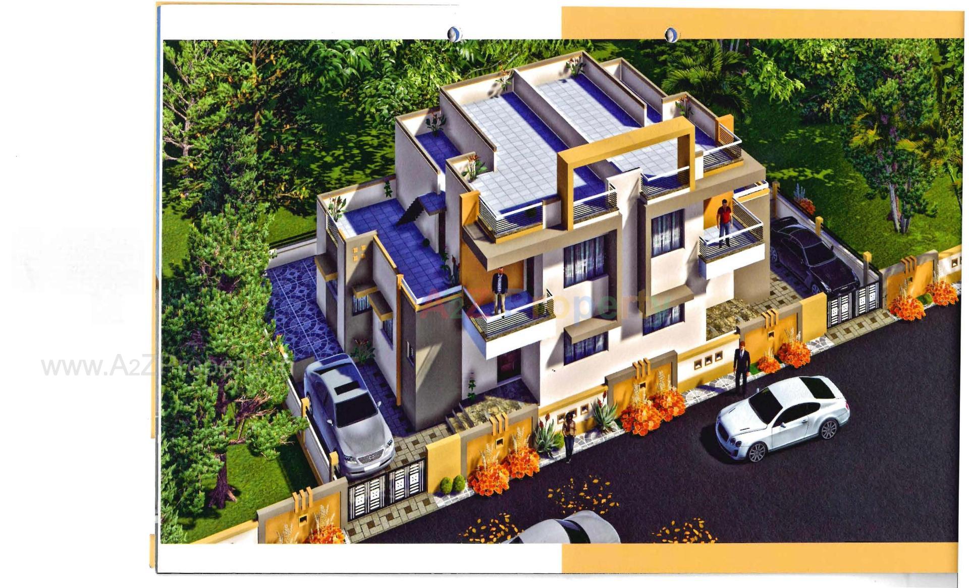 3D Elevation of real estate project Avani Park located at Viram, Ahmedabad, Gujarat