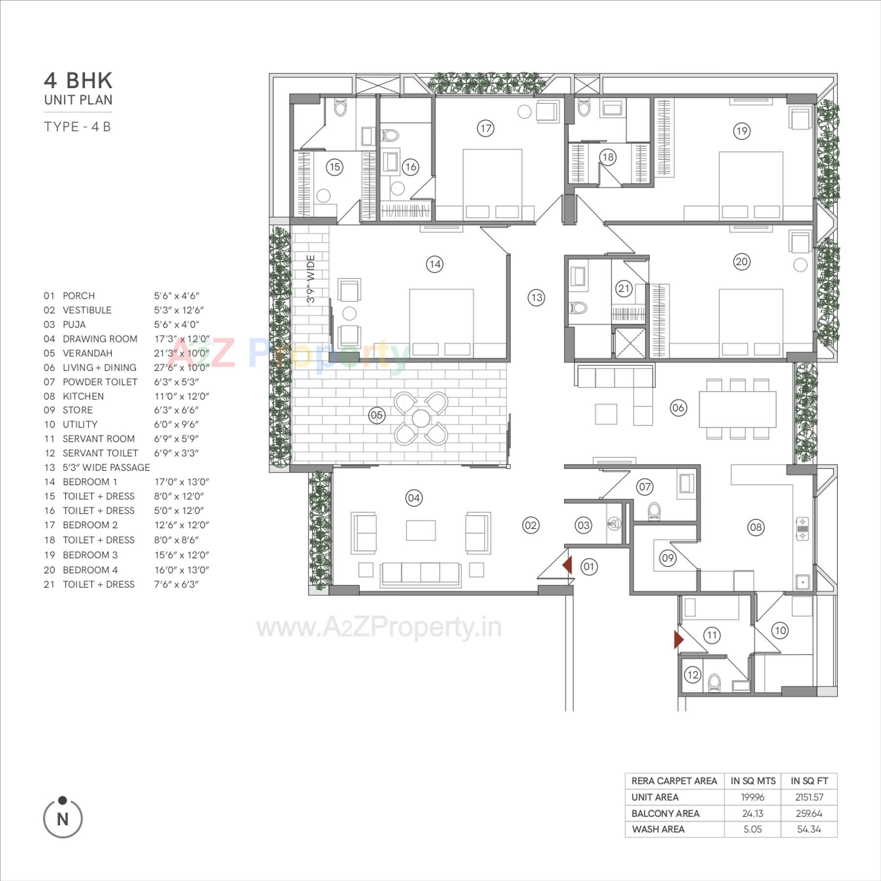 Layout of real estate project Avant located at Bodakdev, Ahmedabad, Gujarat