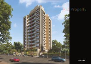 Elevation of real estate project Avinya located at Wadaj, Ahmedabad, Gujarat