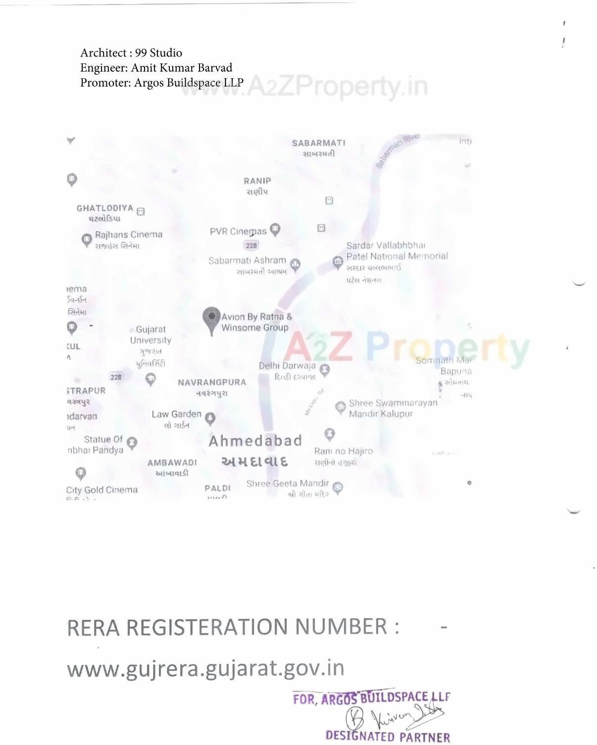  of real estate project Avion located at Naranpura, Ahmedabad, Gujarat