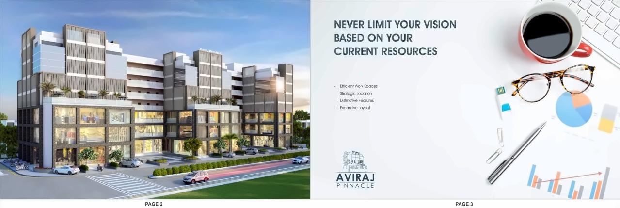 3D Elevation of real estate project Aviraj Pinnacle located at Vatva, Ahmedabad, Gujarat