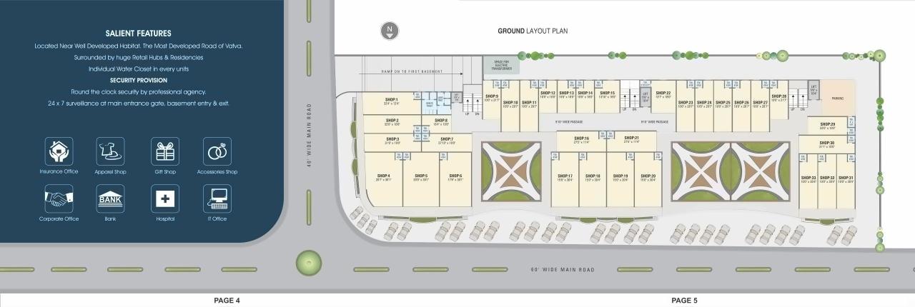 Layout of real estate project Aviraj Pinnacle located at Vatva, Ahmedabad, Gujarat