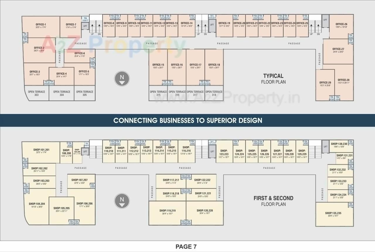 Layout of real estate project Aviraj Pinnacle located at Vatva, Ahmedabad, Gujarat