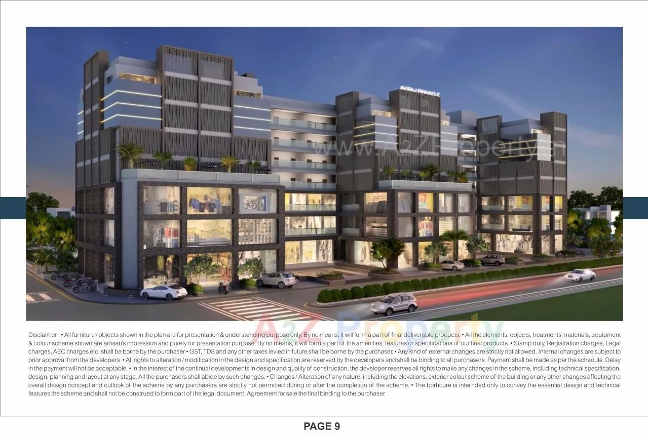 3D Elevation of real estate project Aviraj Pinnacle located at Vatva, Ahmedabad, Gujarat
