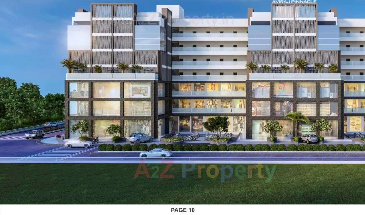 3D Elevation of real estate project Aviraj Pinnacle located at Vatva, Ahmedabad, Gujarat