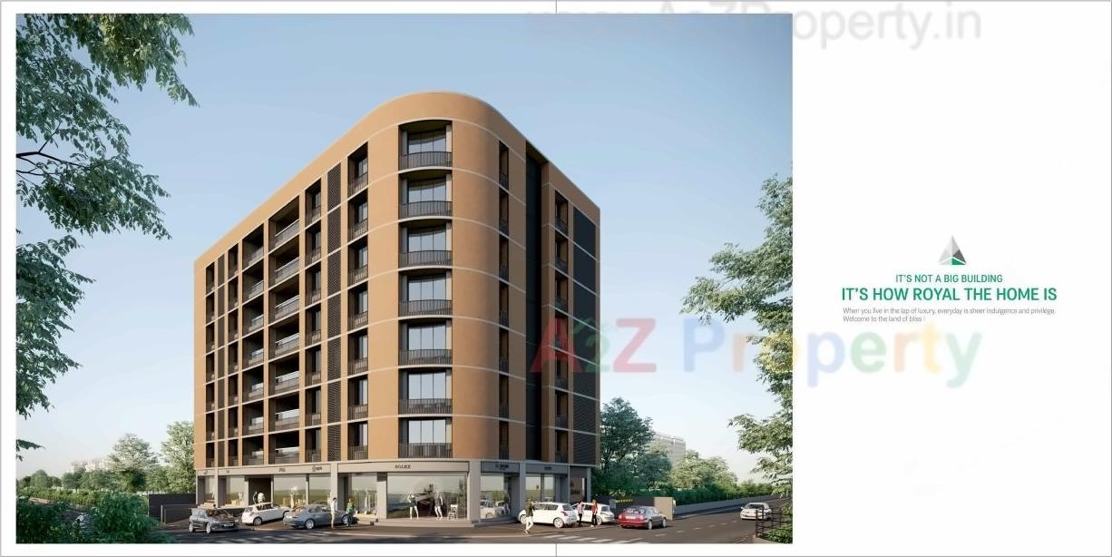 3D Elevation of real estate project Avis Aster located at Thaltej, Ahmedabad, Gujarat