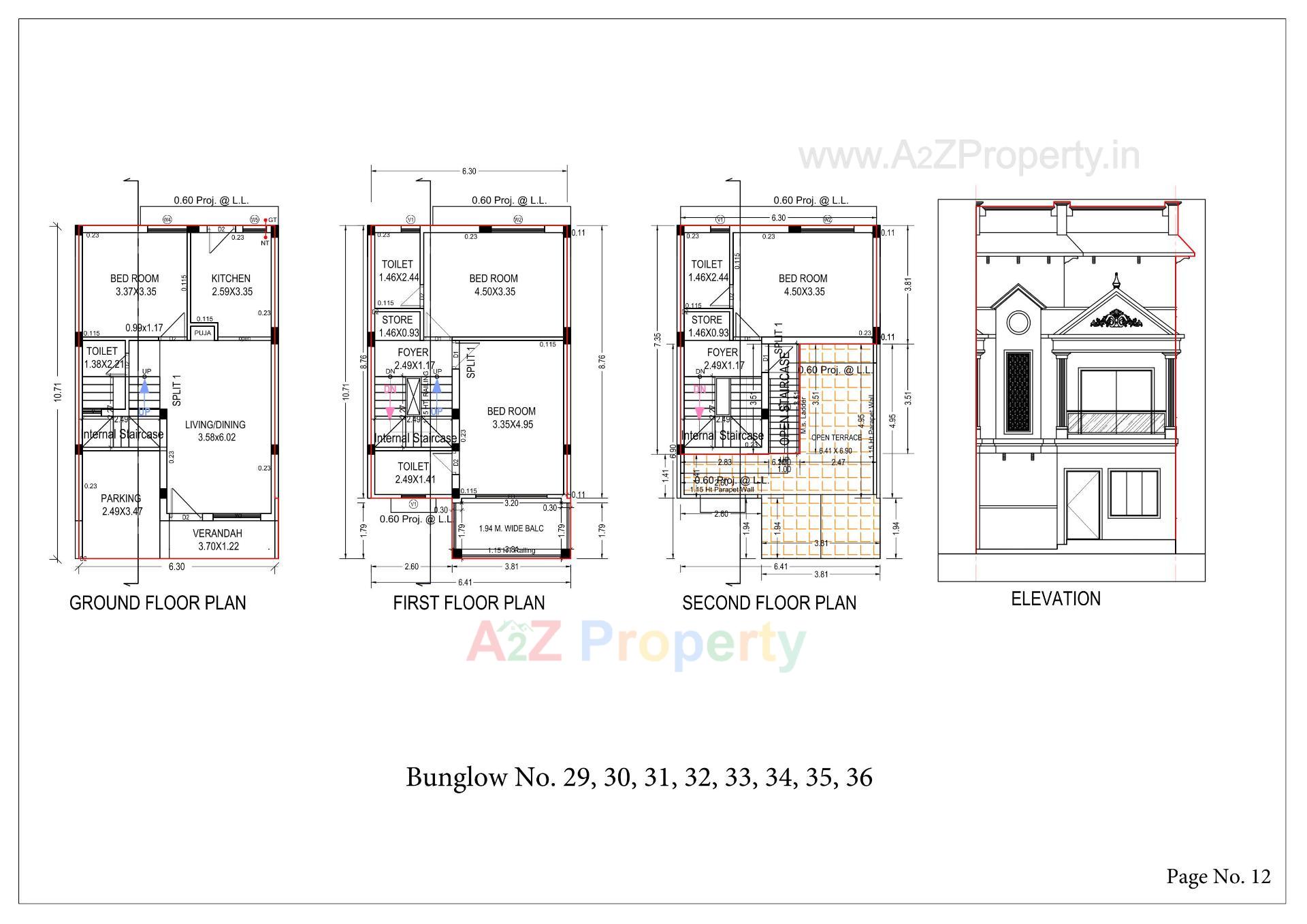 Layout of real estate project Awadh Homes located at Sanand, Ahmedabad, Gujarat