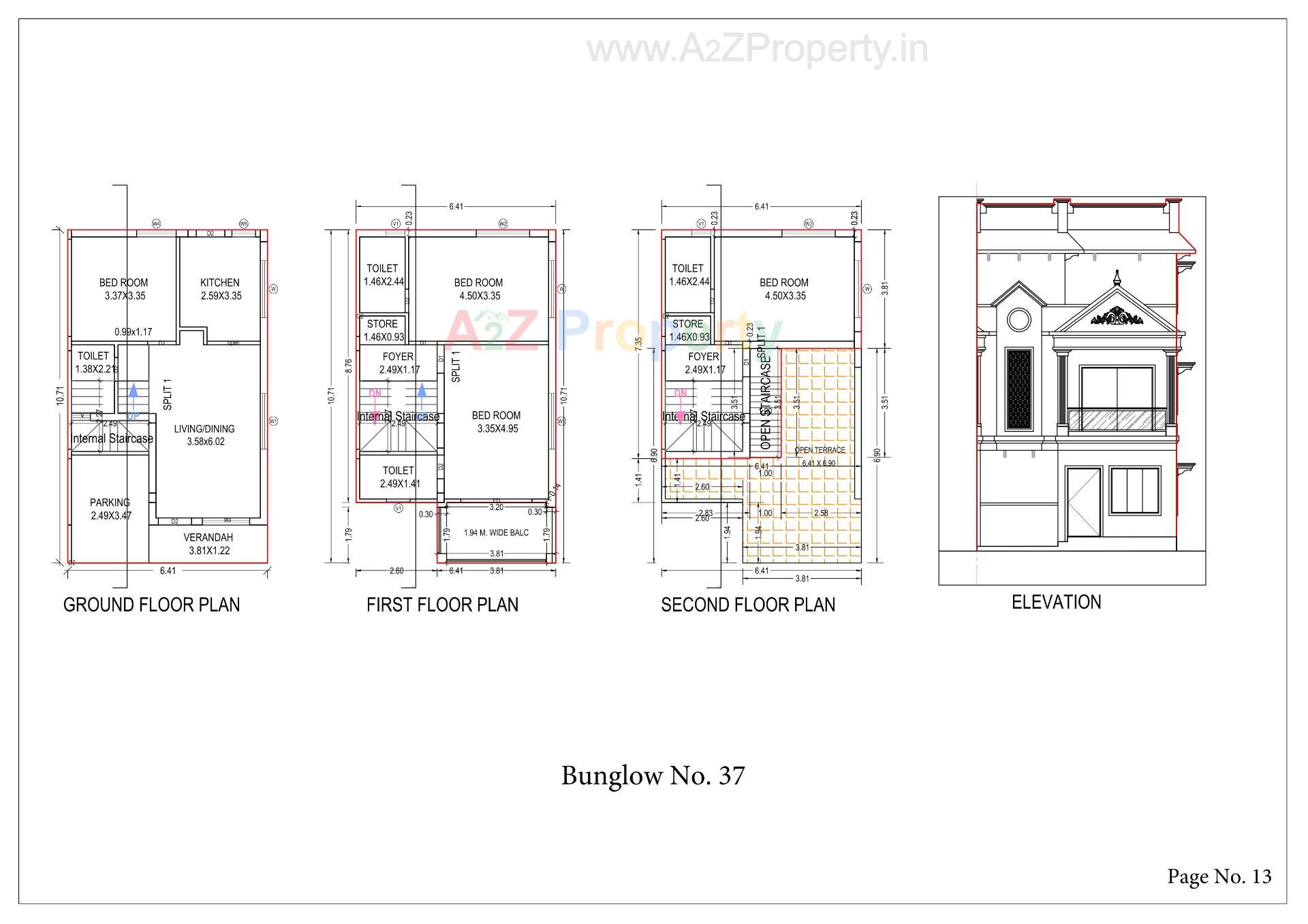Layout of real estate project Awadh Homes located at Sanand, Ahmedabad, Gujarat