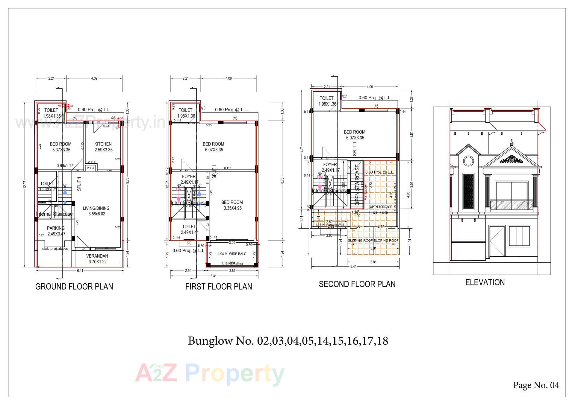 Layout of real estate project Awadh Homes located at Sanand, Ahmedabad, Gujarat