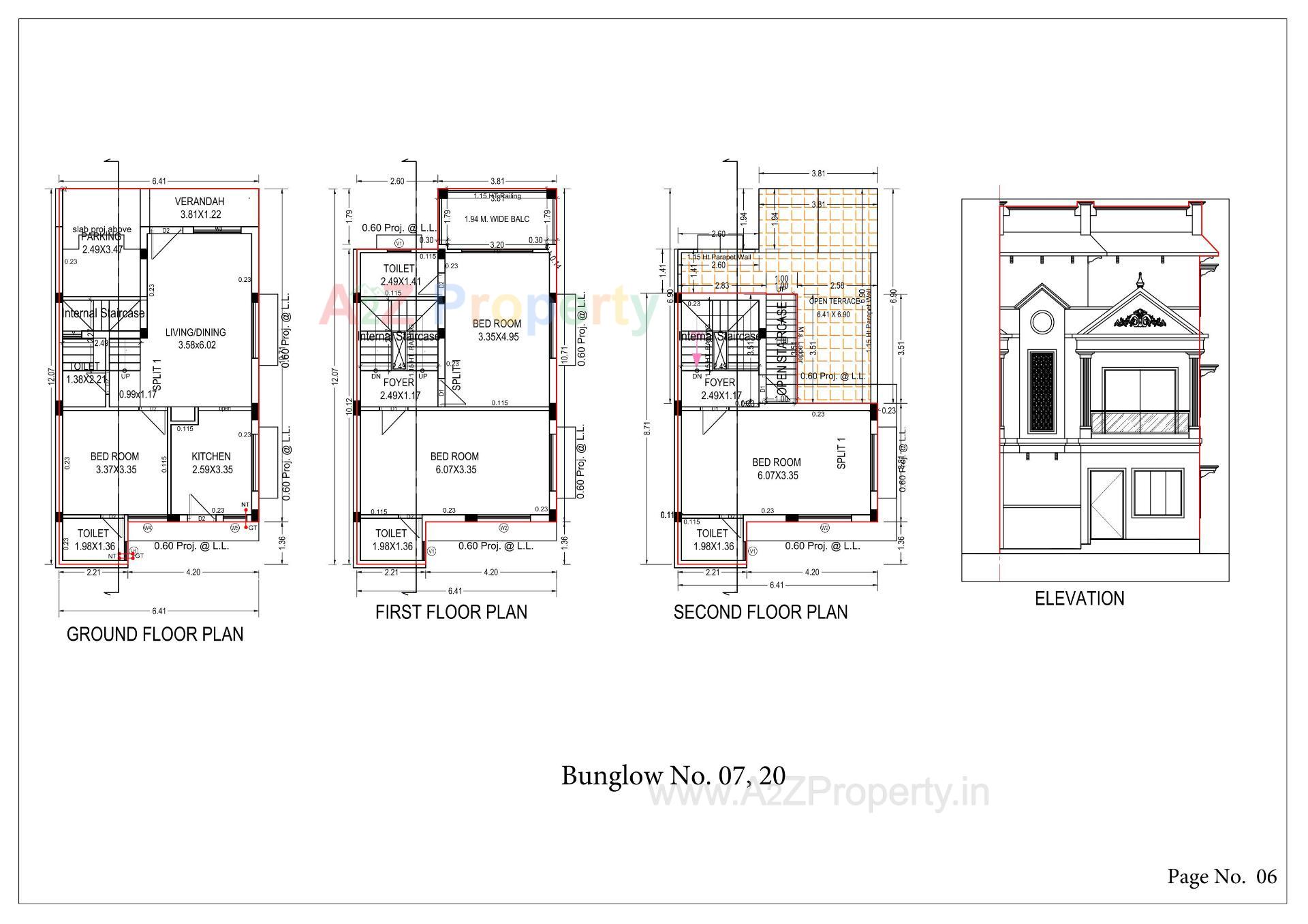 Layout of real estate project Awadh Homes located at Sanand, Ahmedabad, Gujarat