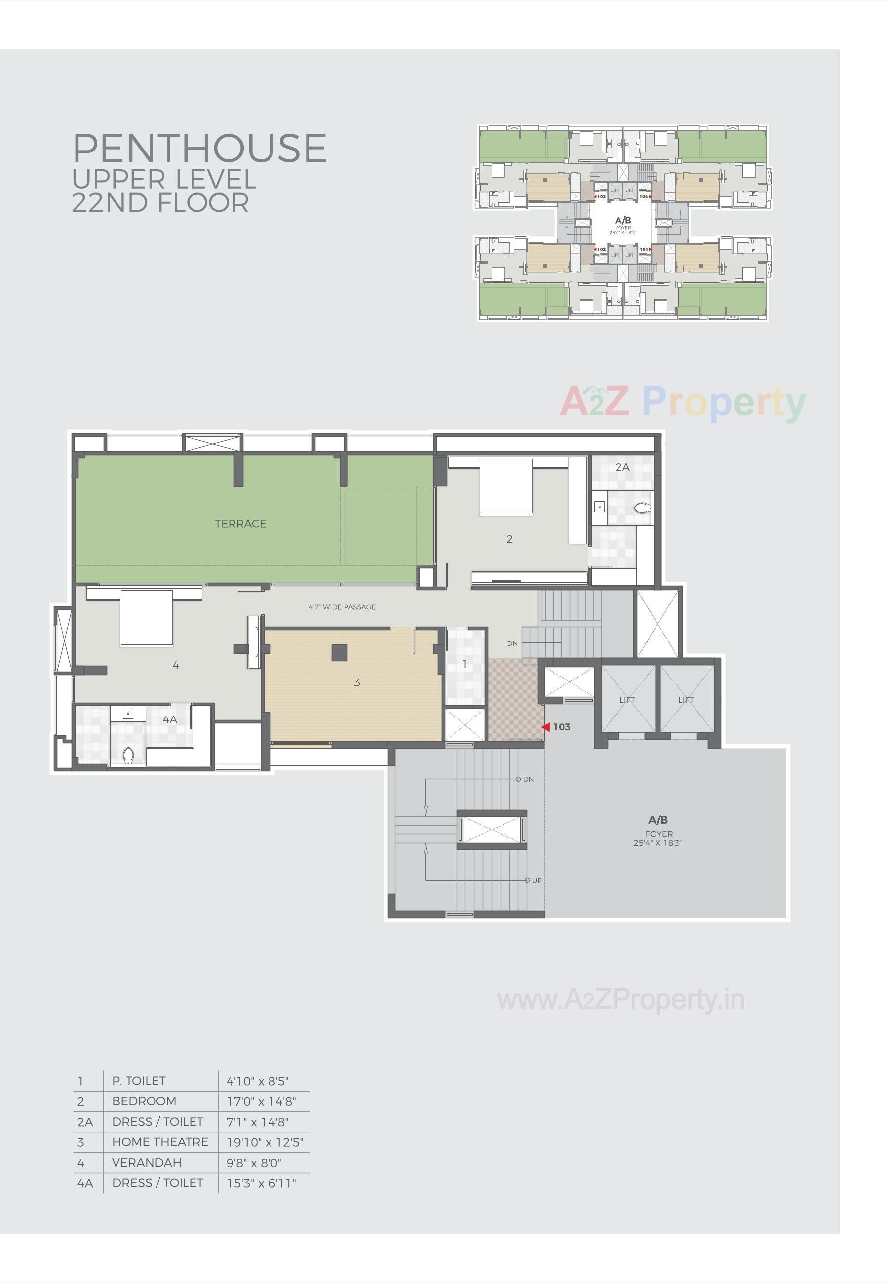 Layout of real estate project Ayaan located at Bodakdev, Ahmedabad, Gujarat